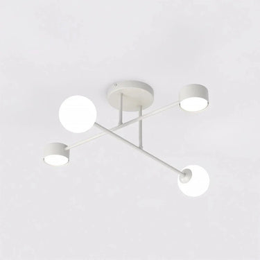 HOLON 4-lichts plafondlamp - Grijs frame