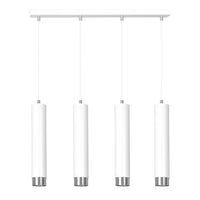 KIBO 4-lichts hanglamp - Wit met chroom details - Mooier Thuis