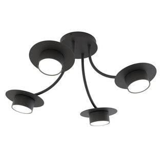 ENSO 4-lichts plafondlamp - Zwart