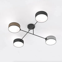 MAGA 4-lichts plafondlamp - Kleurmix textiel - Mooier Thuis