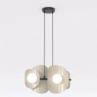ELEMENTS 4-lichts hanglamp – beige/mokka - Mooier Thuis