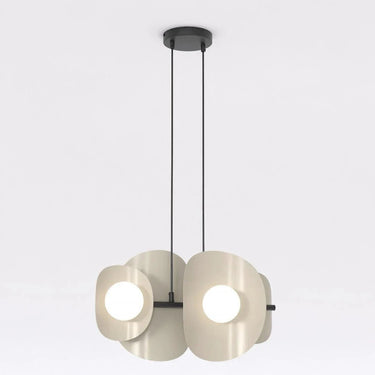 ELEMENTS 4-lichts hanglamp – beige/mokka