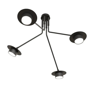 MIZU 4-lichts plafondlamp - Zwart