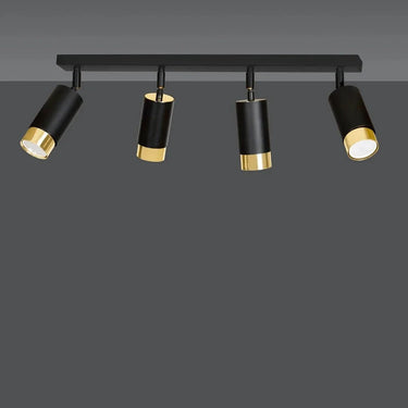HIRO 4-lichts plafondspot - Zwart goud