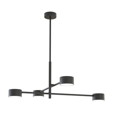 NATSU 4-lichts plafondlamp - Zwart