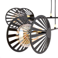Emibig BEACH 4-lichts hanglamp - Zwart goud