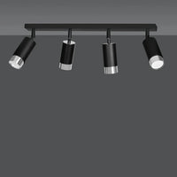 Emibig HIRO 4-lichts plafondspot - Zwart Chroom