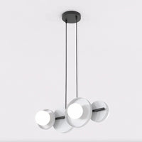 Emibig MODEL 4-lichts hanglamp – Grijs/zwart