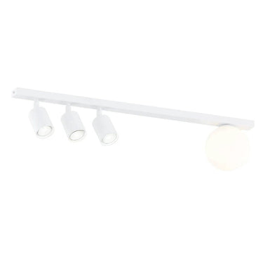 BASTER 4-lichts plafondlamp - Wit glas