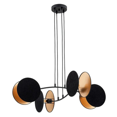 MOTIF 4-lichts hanglamp - Zwart goud
