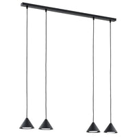 Emibig ELIT 4-lichts hanglamp - Zwart frame