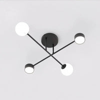 Emibig HOLON 4-lichts plafondlamp - Zwart frame