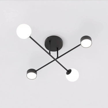 HOLON 4-lichts plafondlamp - Zwart frame