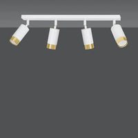 Emibig HIRO 4-lichts plafondlamp - Wit goud