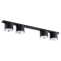 Emibig NANO 4-lichts plafondlamp - Zwart frame