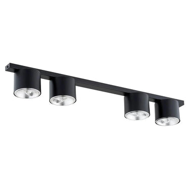 NANO 4-lichts plafondlamp - Zwart frame