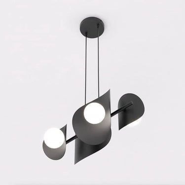 ELEMENTS 4-lichts hanglamp - Zwart frame