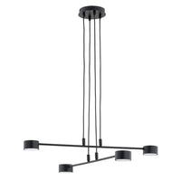 Emibig MODUS 4-lichts hanglamp - Zwart frame - Mooier Thuis