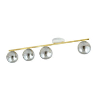 Emibig MONZA 4-lichts plafondlamp – Smoke glas