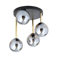Emibig DOLCE 4-lichts plafondlamp - Smoked glas