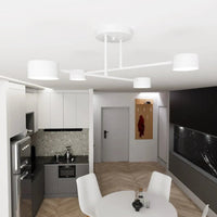 Emibig HALO 4-lichts plafondlamp - Wit