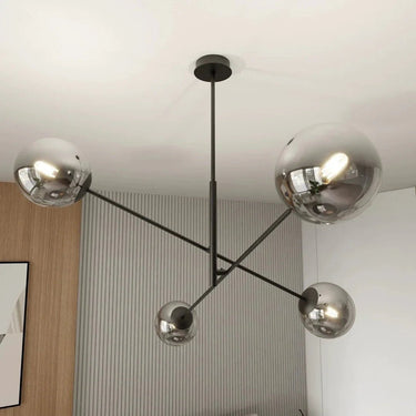 LINEAR 4-lichts hanglamp - Smoked glas