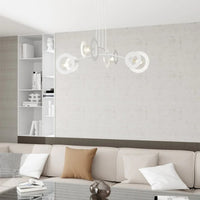 Emibig EUPHORIA 4-lichts hanglamp - Wit frame