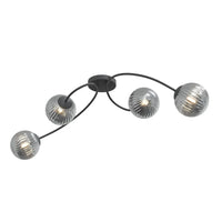 Emibig VIBRA 4-lichts plafondlamp - Smoked glas - Mooier Thuis