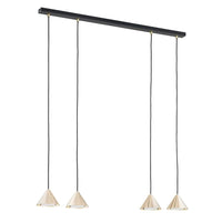 Emibig ELIT 4-lichts hanglamp - Zwart goud