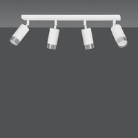 Emibig HIRO 4-lichts plafondlamp - Wit chroom