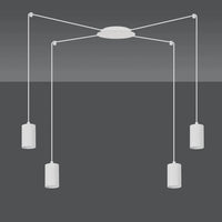 Emibig TRAKER 4-lichts hanglamp - Wit frame