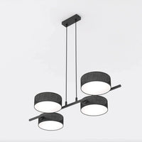 Emibig DRUMZ 4-lichts hanglamp - Zwart textiel