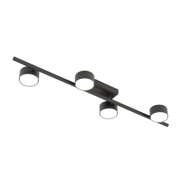 BET 4-lichts plafondlamp - Zwart