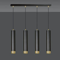 Emibig KIBO 4-lichts hanglamp - Zwart goud