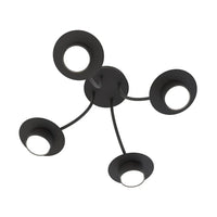 Emibig ENSO 4-lichts plafondlamp - Zwart