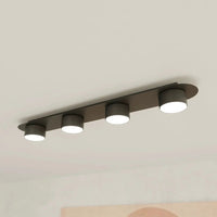 Emibig DIAZ 4-lichts plafondlamp - Zwart frame