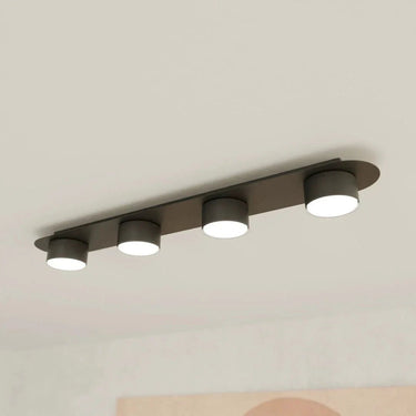 DIAZ 4-lichts plafondlamp - Zwart frame