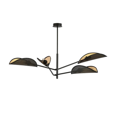 VENE 4-lichts hanglamp - Zwart goud