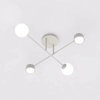 Emibig HOLON 4-lichts plafondlamp - Grijs frame