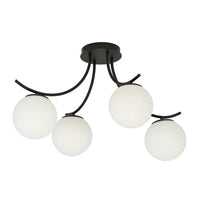Emibig BOSTON 4-lichts plafondlamp - Wit glas