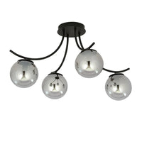 Emibig BOSTON 4-lichts plafondlamp - Smoked glas