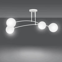 Emibig PREGOS 4-lichts plafondlamp – Wit