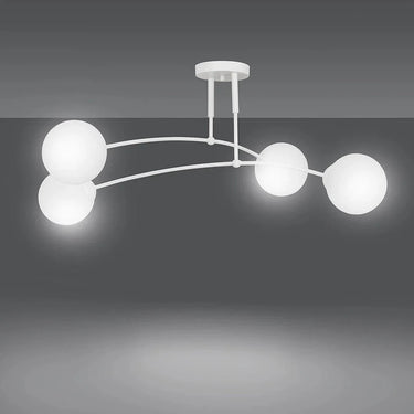 PREGOS 4-lichts plafondlamp – Wit
