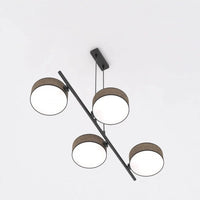 Emibig DRUMZ 4-lichts hanglamp - Bruin textiel - Mooier Thuis