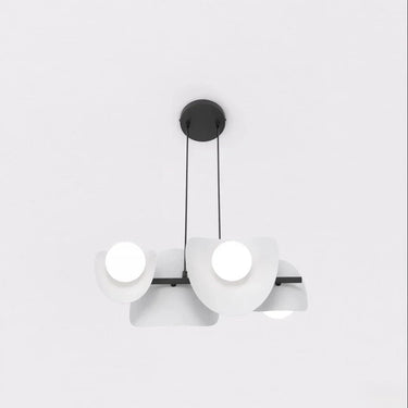 ELEMENTS 4-lichts hanglamp - Grijs frame