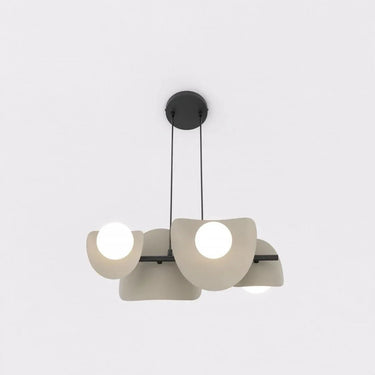ELEMENTS 4-lichts hanglamp – beige/mokka