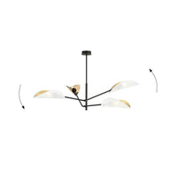 Emibig VENE 4-lichts hanglamp - Wit met goud accent - Mooier Thuis