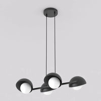 Emibig BOOM 4-lichts hanglamp - Zwart met witte bollen - Mooier Thuis