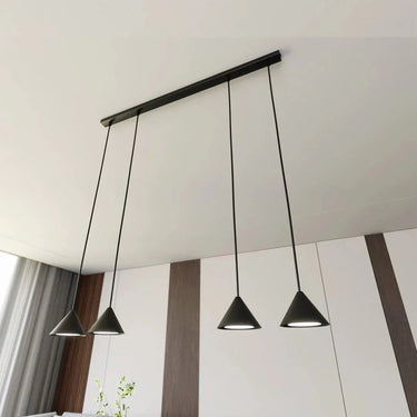 ELIT 4-lichts hanglamp - Zwart frame