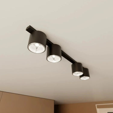 NANO 4-lichts plafondlamp - Zwart frame